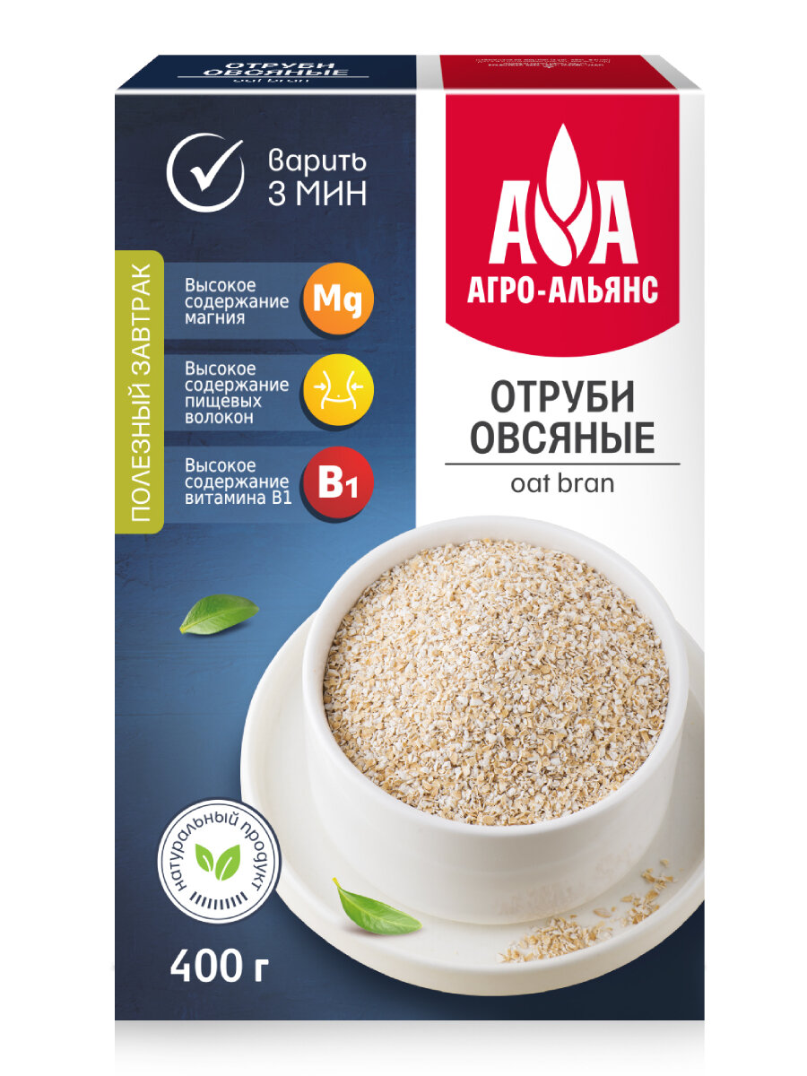 Отруби овсяные Увелка хрустящие 200 г